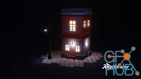 Create Low Poly House in Blender