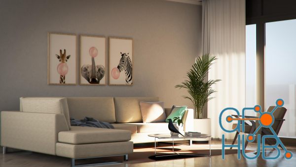 Vray 5 for Sketchup Interior Masterclass | Living Room Design | Interior Design Course