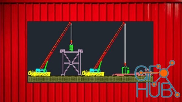 AutoCAD Crane Lifting Plan and Rigging Drawings 2016-2022