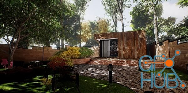 Unreal Archviz Exterior and Interior Tutorial: The Garden Office