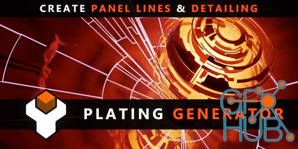 Plating Generator and Greebles v2.0 for Blender