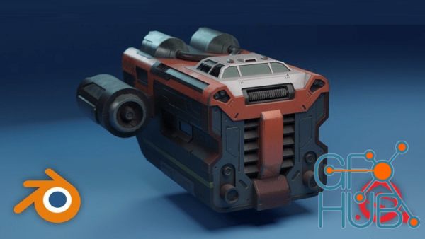 Sci-fi Vehicle Creation with Blender and Substance Painter