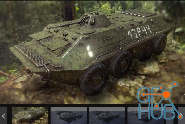 Unreal Engine Marketplace – [Functional] 6 Versions APC Military Vehicle