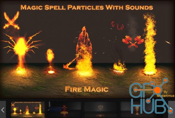 Unreal Engine Marketplace – Magic Fire Spells with Sounds