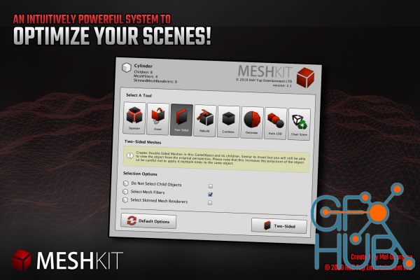 Unity Asset – MeshKit - Mesh Decimation, Separation, Combining and Editing Tools