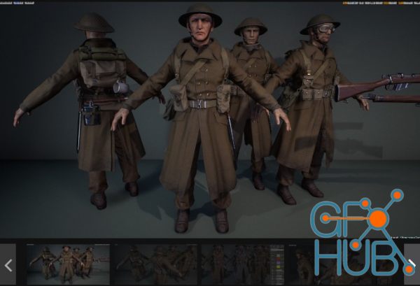 Unreal Engine Marketplace – WWII British Infantry