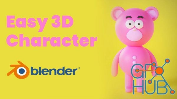 Blender 3D: Easy Cartoon Bear Character