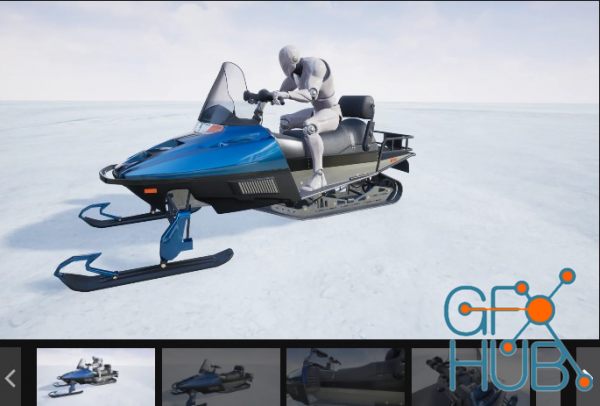 Unreal Engine Marketplace – MULTIPLAYER READY : SNOWMOBILE
