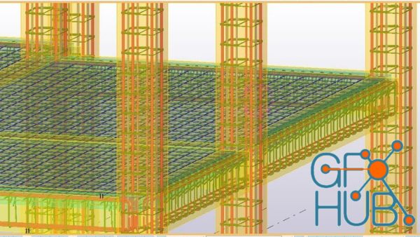 Tekla Structures shop drawing R.C.C Building