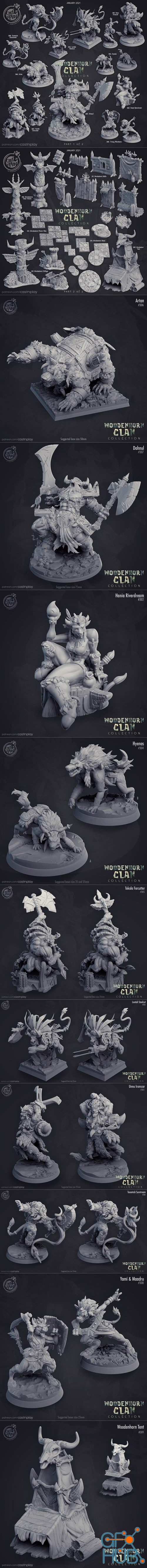 Cast N Play Woodenhorn Clan - Janvier 2021 – 3D Print