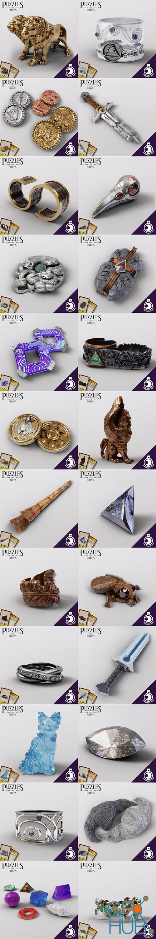 Puzzles and Props Collection - Part 1 – 3D Print