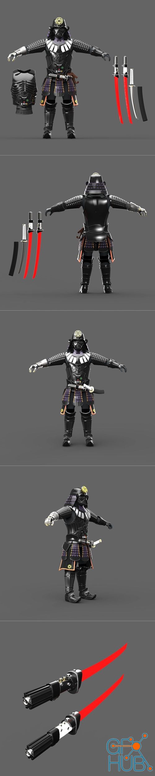 Darth Vader Samurai – 3D Print