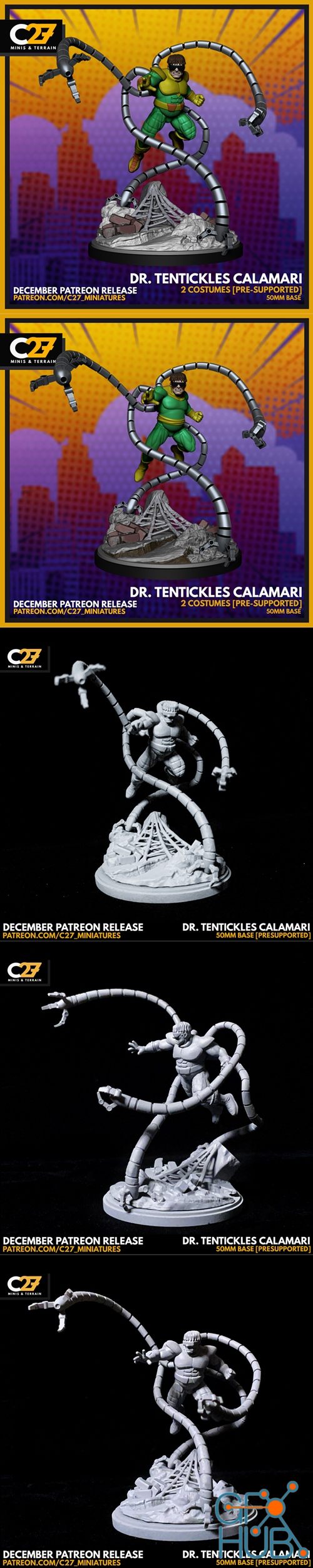 Dr. Tentickles Calamari – 3D Print
