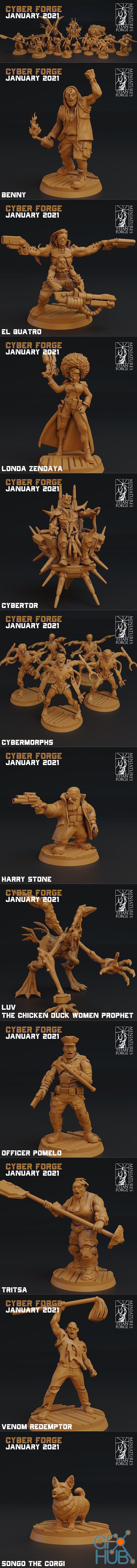 Cyber Forge January 2021 – 3D Print