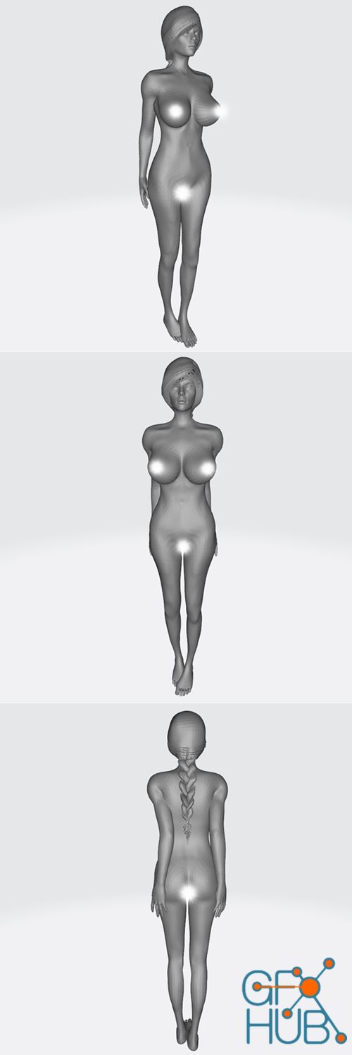 Tettona girl – 3D Print