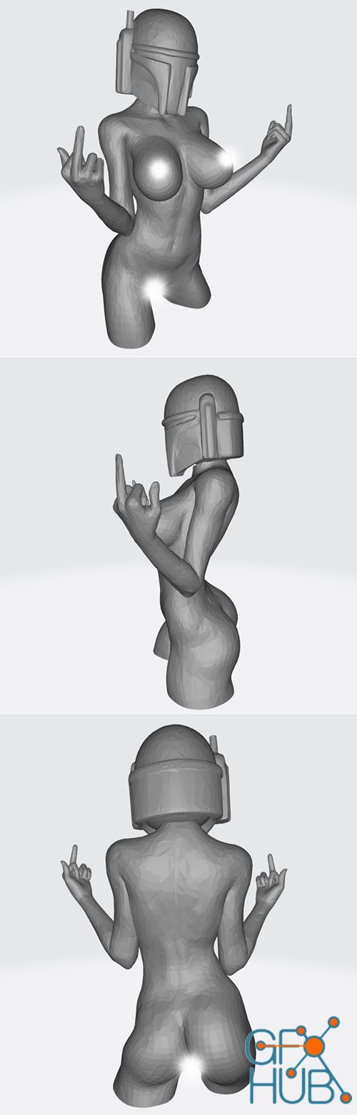 Nude Boba Fett – 3D Print