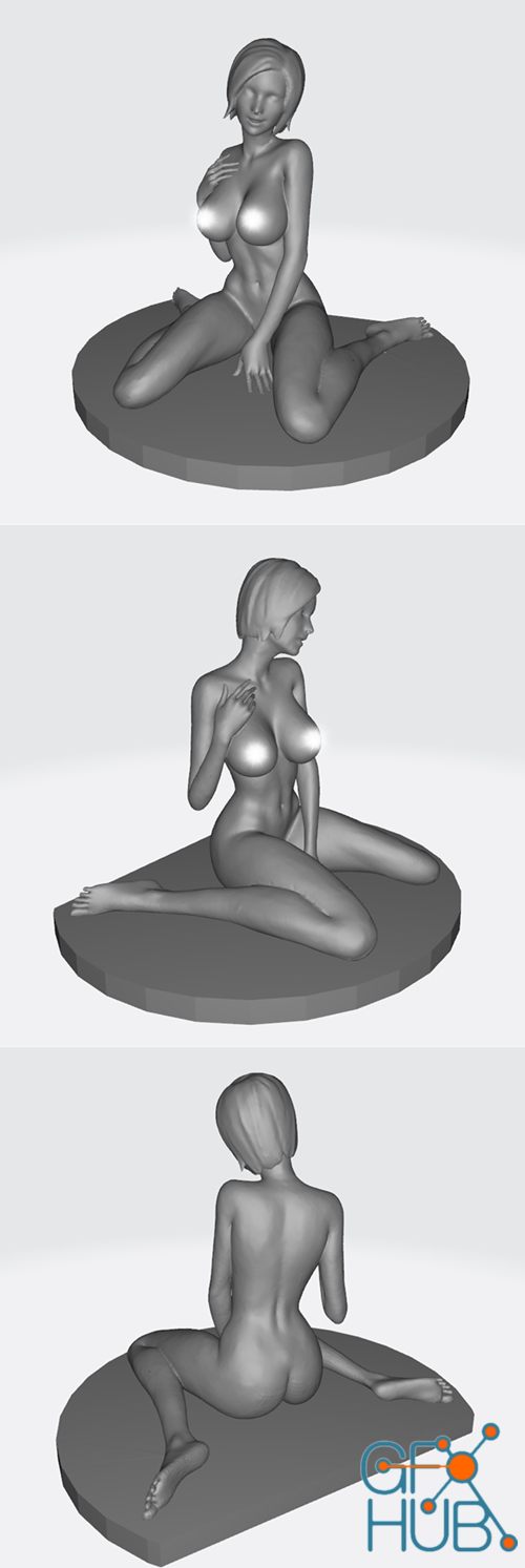 Mujer en plataforma – 3D Print