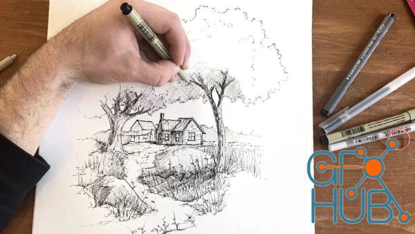 Pen Drawing for Beginners: Permanency, Texture and Composition