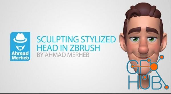 Stylized Head Sculpting in Zbrush + Re-Topology