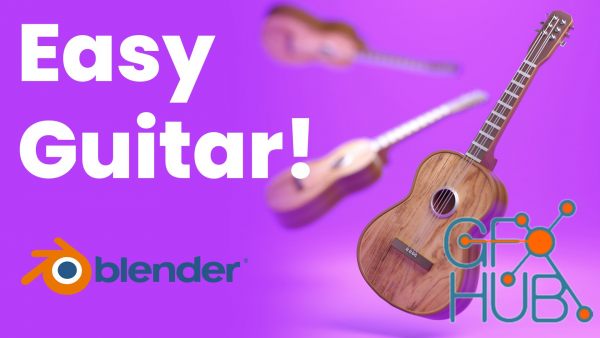 Blender 3D: Easy Guitar Scene