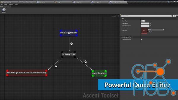 Unreal Engine Marketplace – Ascent Toolset – Quests, Dialogues and State Machine