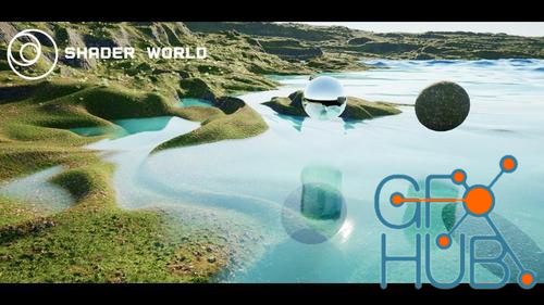 Unreal Engine – Shader World : procedural landscape, ocean, foliage