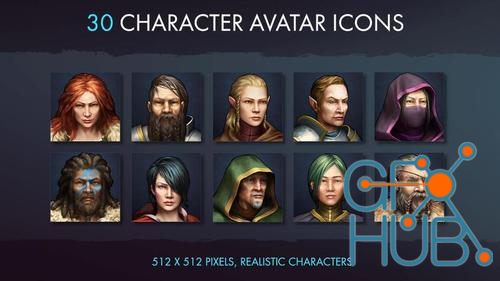 Unreal Engine – Character Avatar Icons - Fantasy