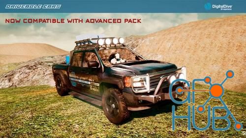 Unreal Engine – Drivable Cars: Pick Up Truck  3D Assets and Blueprints