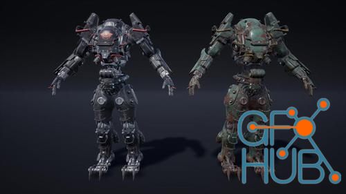 Unreal Engine – Dystopia Mech and Pilot