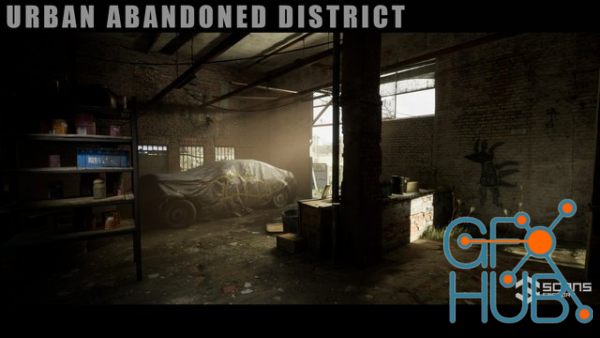 Unreal Engine Marketplace – [SCANS] Urban Abandoned District – Day/Night Scene