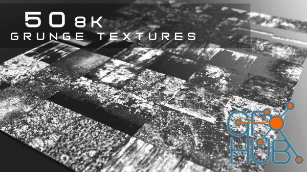 50 8K Grunge/Stencil Textures