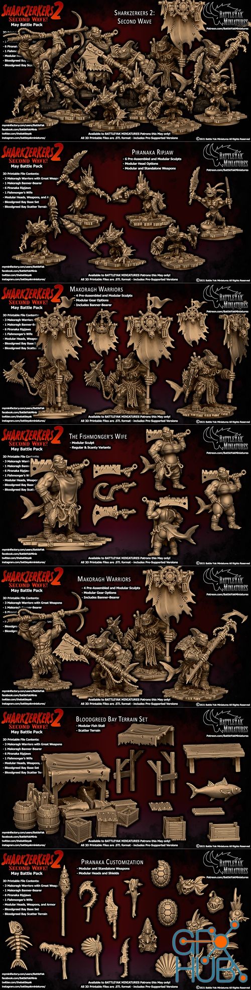 Battle Yak Miniatures May 2021 – 3D Print