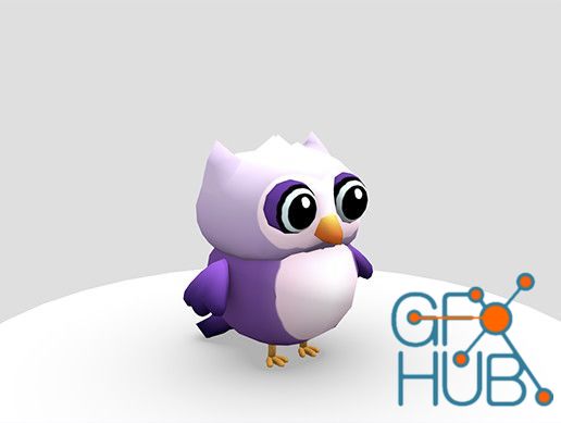 Unity Asset – Cute Low Poly Owl