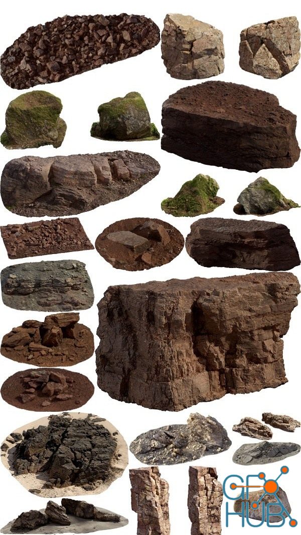 Megascans - 3D Rocks of Nordic Collections