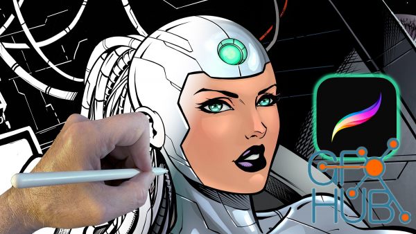 How to Color Comics in Procreate – Cyber Girl Project