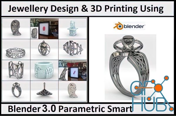 Blender 3. 0 (2. 9) - Jewellery Design Using Parametric Smart Objects