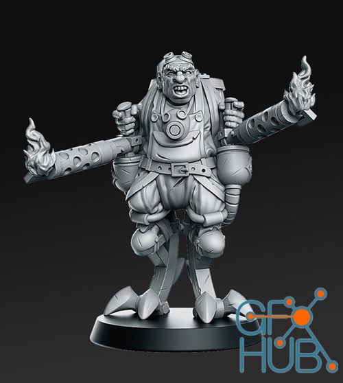Pyrodwarf - From Wasteland – 3D Print