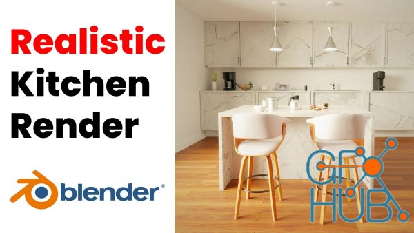 Blender 3D: Easy Realistic Kitchen Scene