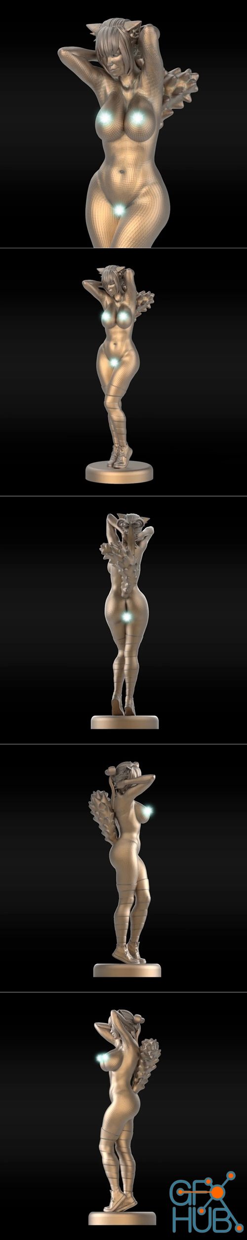 Girl Anime13 – 3D Print