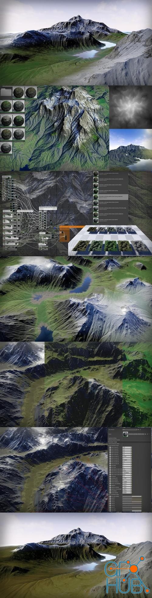 Unreal Engine – AutoLandscapeMatAlpine