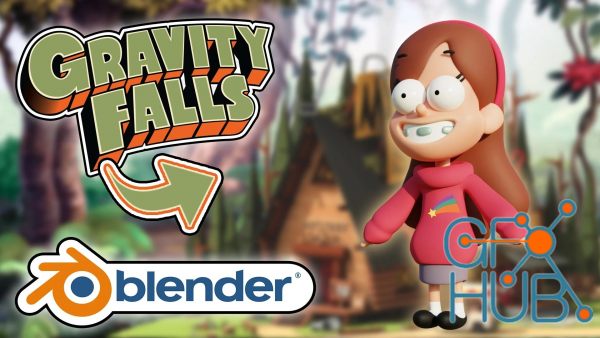 Get Good at Blender: Create a 3D "Gravity Falls" Character