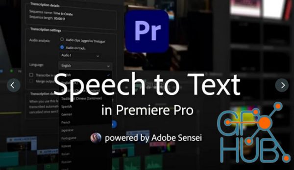 Adobe Speech to Text for Premiere Pro 2022 Win