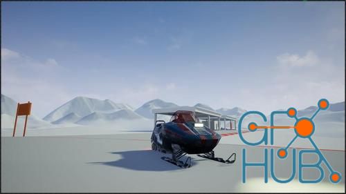Unreal Engine – Drivable Vehicle : Snowmobile