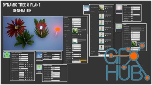 Unreal Engine – Dynamic Tree & Plant Generator