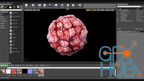 Unreal Engine – Flesh Pack of 7 PBR Materials