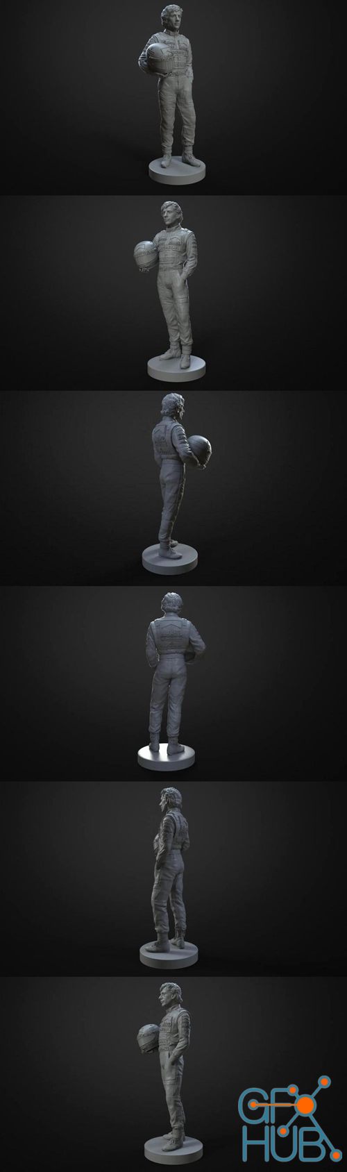 Ayrton Senna – 3D Print