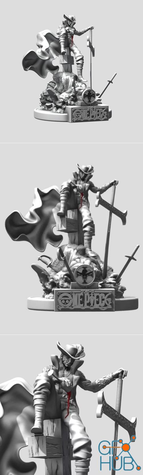 Dracule Mihawk One Piece – 3D Print