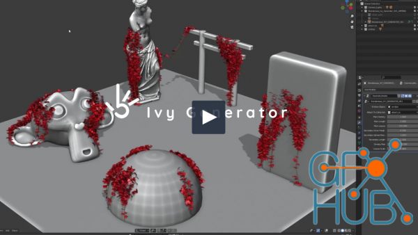 Ivy Generator Setup for Geometrynodes Fields for Blender 3.0