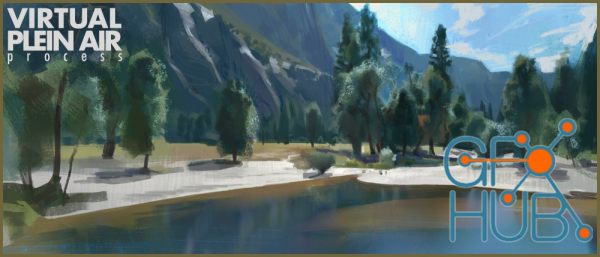 Virtual Plein Air painting process