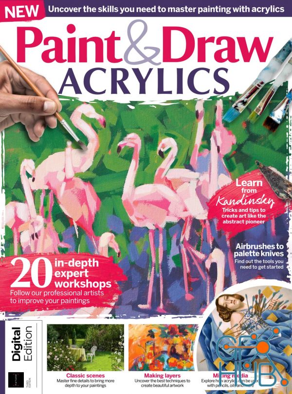 Paint & Draw Acrylics – Third Edition 2022 (True PDF)